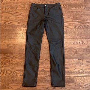 H&M “leather” leggings